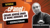 Tutorial cPanel – Creare Adresa Email cu nume domeniu .ro , Webmail , Redirectionare Emailuri